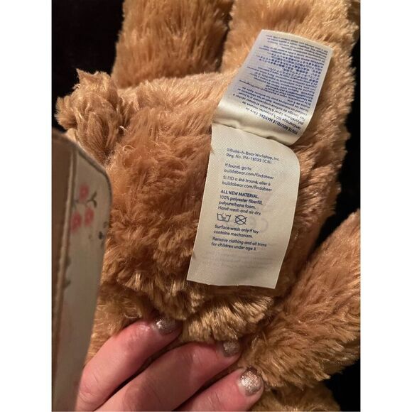 Build-A-Bear Workshop Brown Blue Happy Birthday Plush Teddy Bear Stuffed Toy - Picture 3 of 12